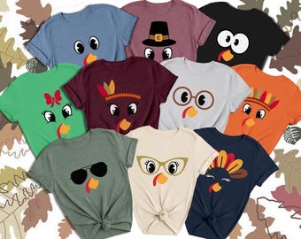 Funny Turkey Shirts, Thanksgiving Group Shirts, Fall Family Shirts, Cute Turkey Shirt, Kids Fall Shirt, Fall Shirt Teacher, Thanksgiving Tee