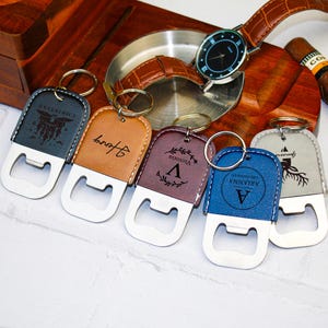 Porte-clés ouvre-bouteille personnalisé, ouvre-bouteille avec logo, porte-clés ouvre-bouteille, cadeau petit ami, cadeau pour lui, cadeau d'anniversaire, cadeau de garçons d'honneur