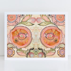 Abstract Art Print Download Printable art Peach Abstract Art Print Wall Hanging Boho art prints art print bohemian wall art downloadable art