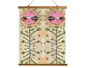 Whimsical Bohemian Wall Decor Floral Abstract Art Colorful - Etsy - Whimsical Bohemian Wall Decor