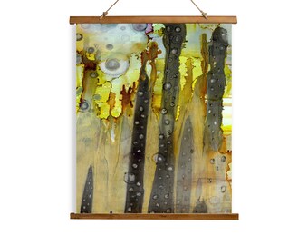 Maximalist Tapestry Artist Painting Wall Art Decor Abstract Art Fabric Organic Artwork Fun Wall Hanging Home Office Design Original Tapestry