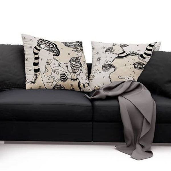 Unique Throw Pillow Etsy