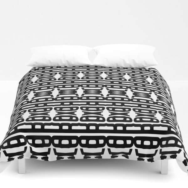 Black and White Tribal Bedding Etsy