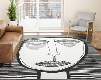 Human made FACE RUG LARGE - BLACK カーペット il_340x270.3858706653_5ec1.jpg