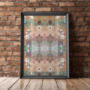 Abstract Art Print Download Printable art Peach Abstract Art Print Wall Hanging Boho art prints art print bohemian wall art downloadable art