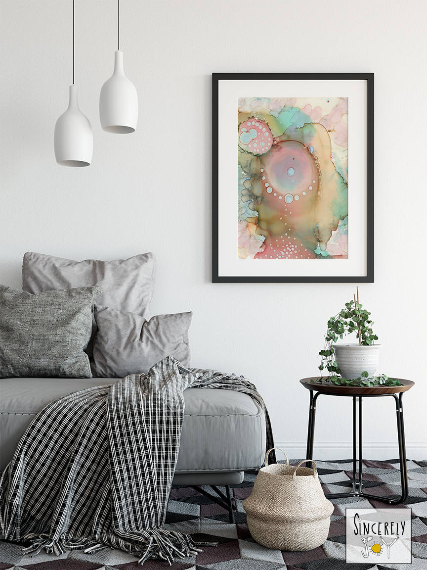 Watercolor Abstract Art Print Download Printable Organic - Etsy