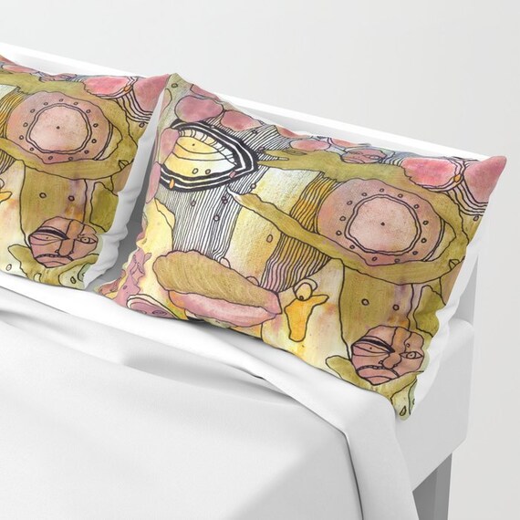 UNIQUE Artwork Gothic Pillow Cases Shams Decor Pillows Sham Art