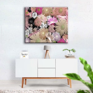 Large Colorful Floral Photo Canvas Prints Large Flowers Digital Photography Large Floral Home Office Wall Hanging Art Prints Design Ideas image 3