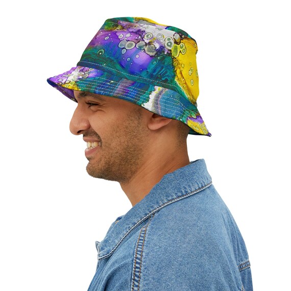 Bucket Hat Unisex Beach Sun Protection Gear Colorful  display picture 3