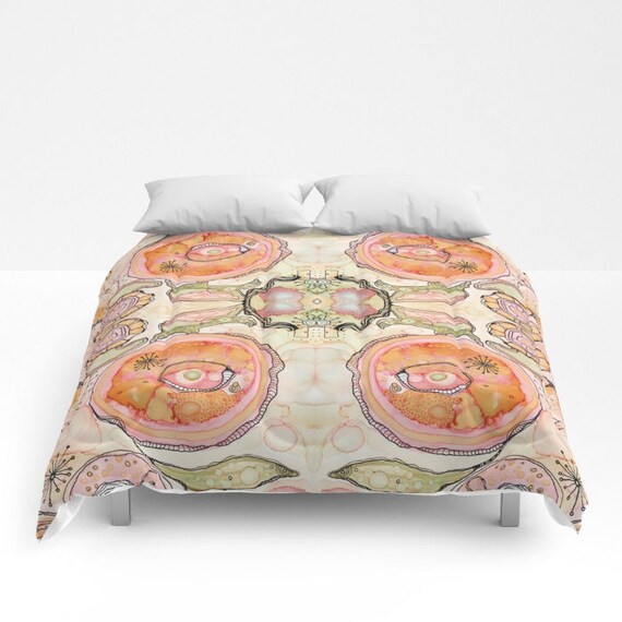 Shabby Chic Duvet Cover Boho Duvet Cover Bedroom Set Abstract Etsy