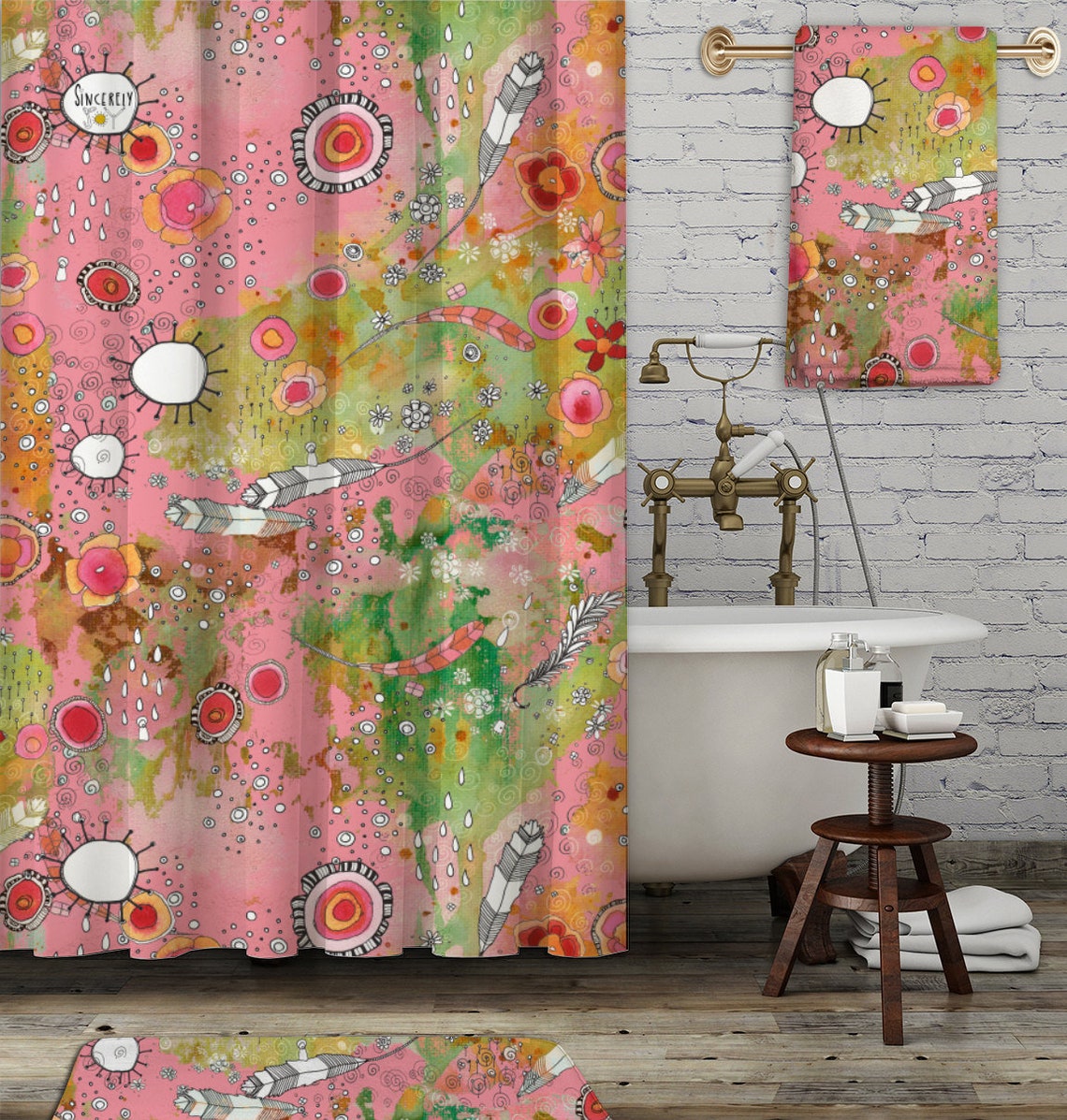 cute boho shower curtains
