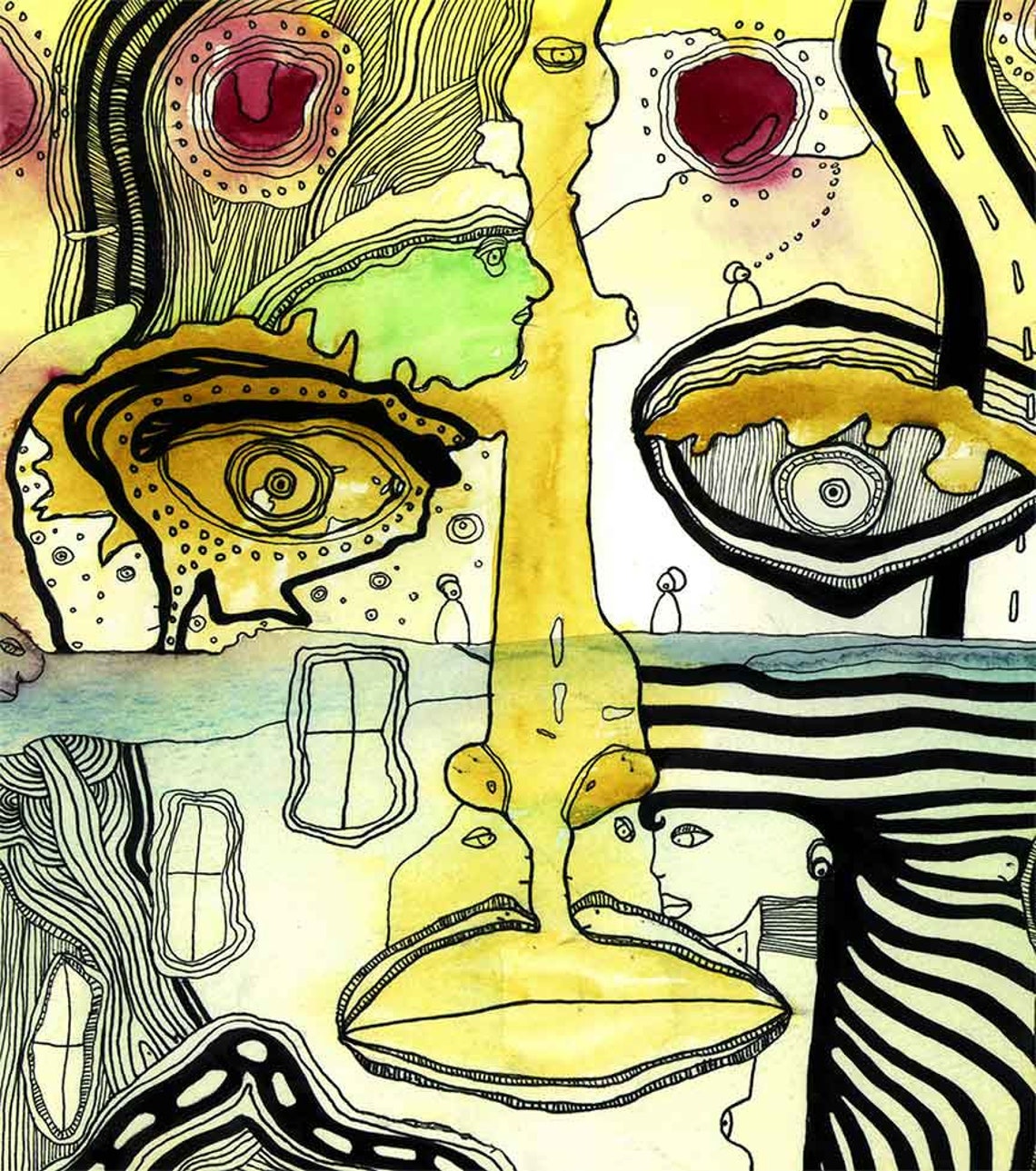 Colorful Abstract Bath Mat Psychedelic Contemporary Microfiber | Etsy