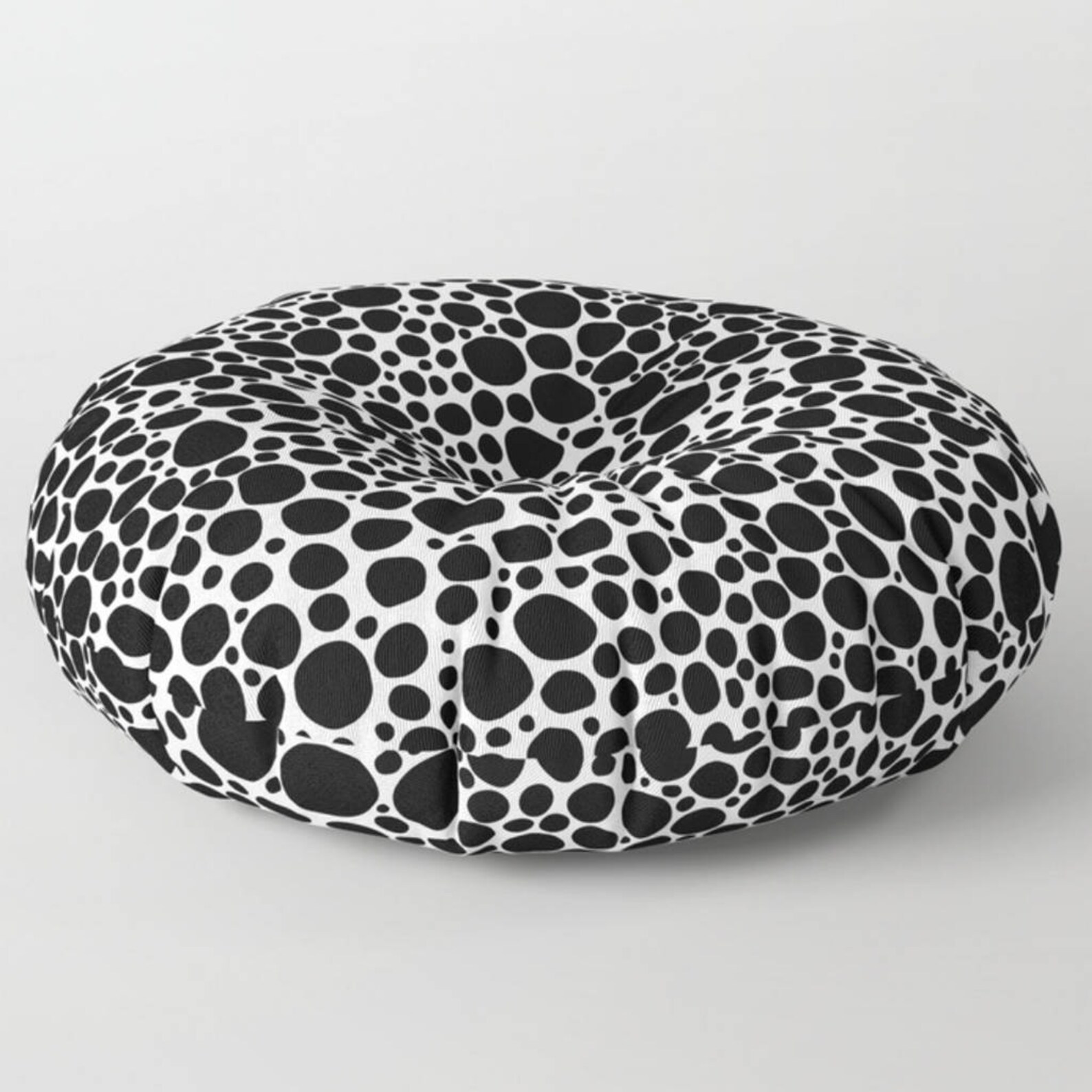 Meditation Cushion Large Floor Pillow Modern Black White Floor Etsy
