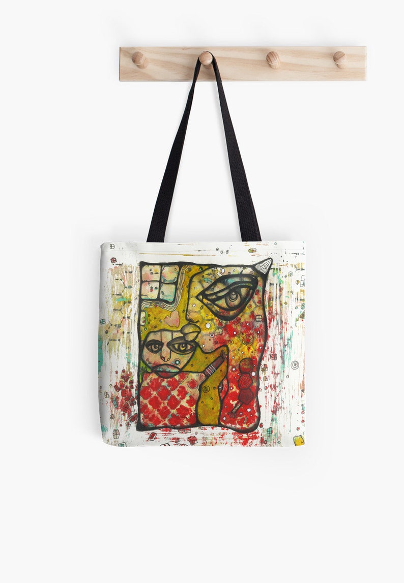 mixed bag beach tote