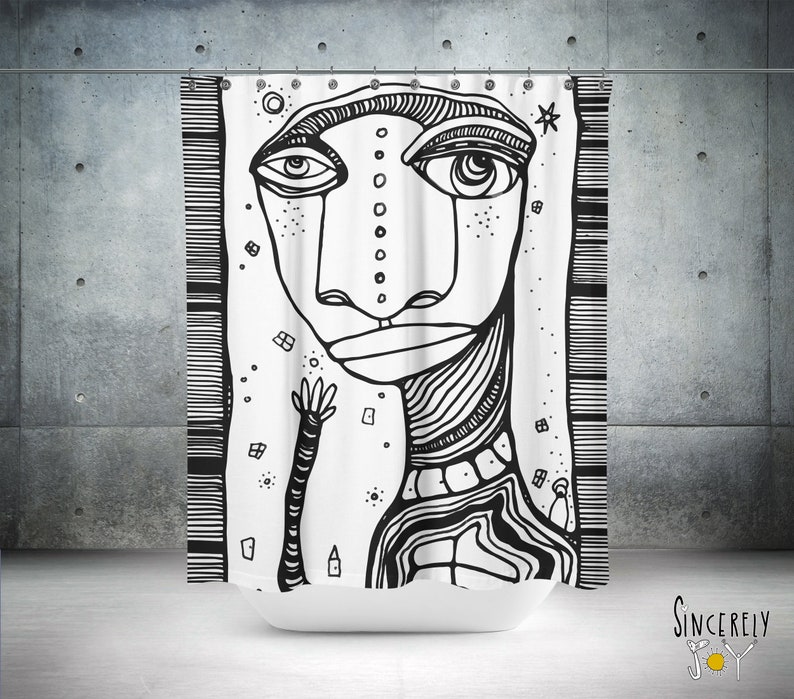 Sincerely Joy Shower Curtain - Thumbnail 2