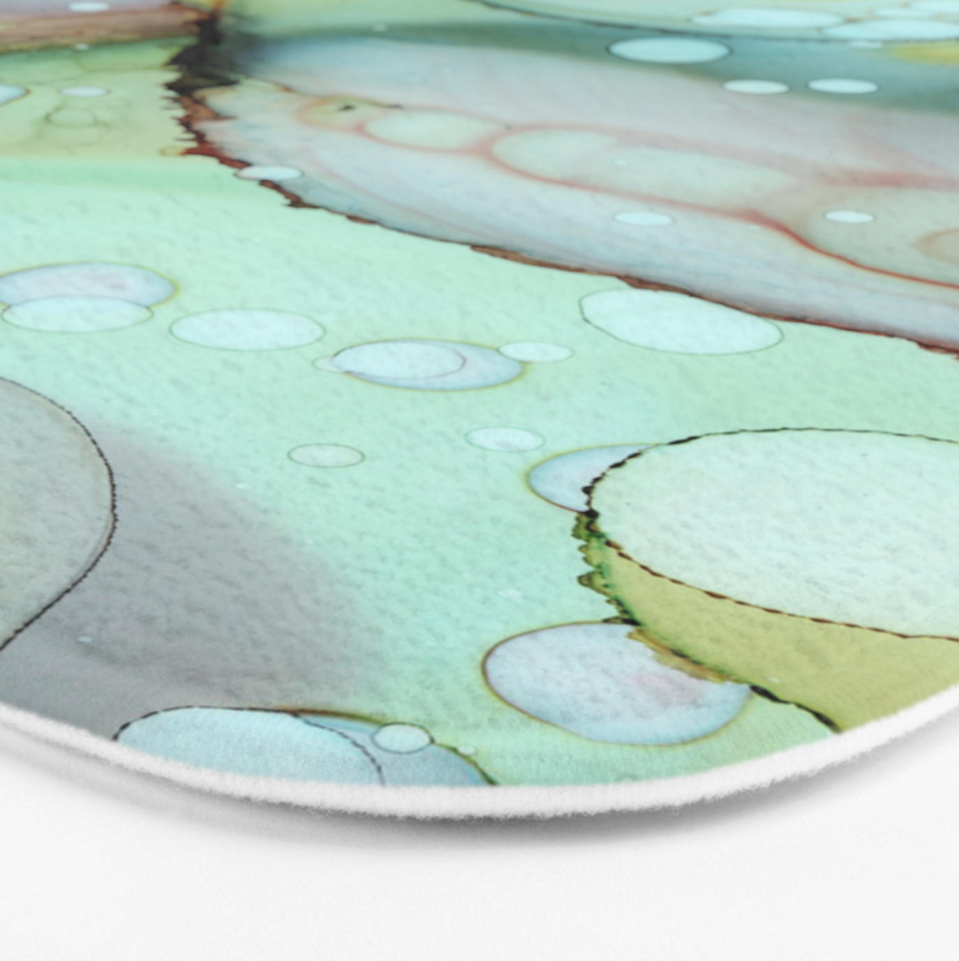 Green Abstract Bath Mat Shabby Chic Bathroom Rug Kitchen Rug Etsy