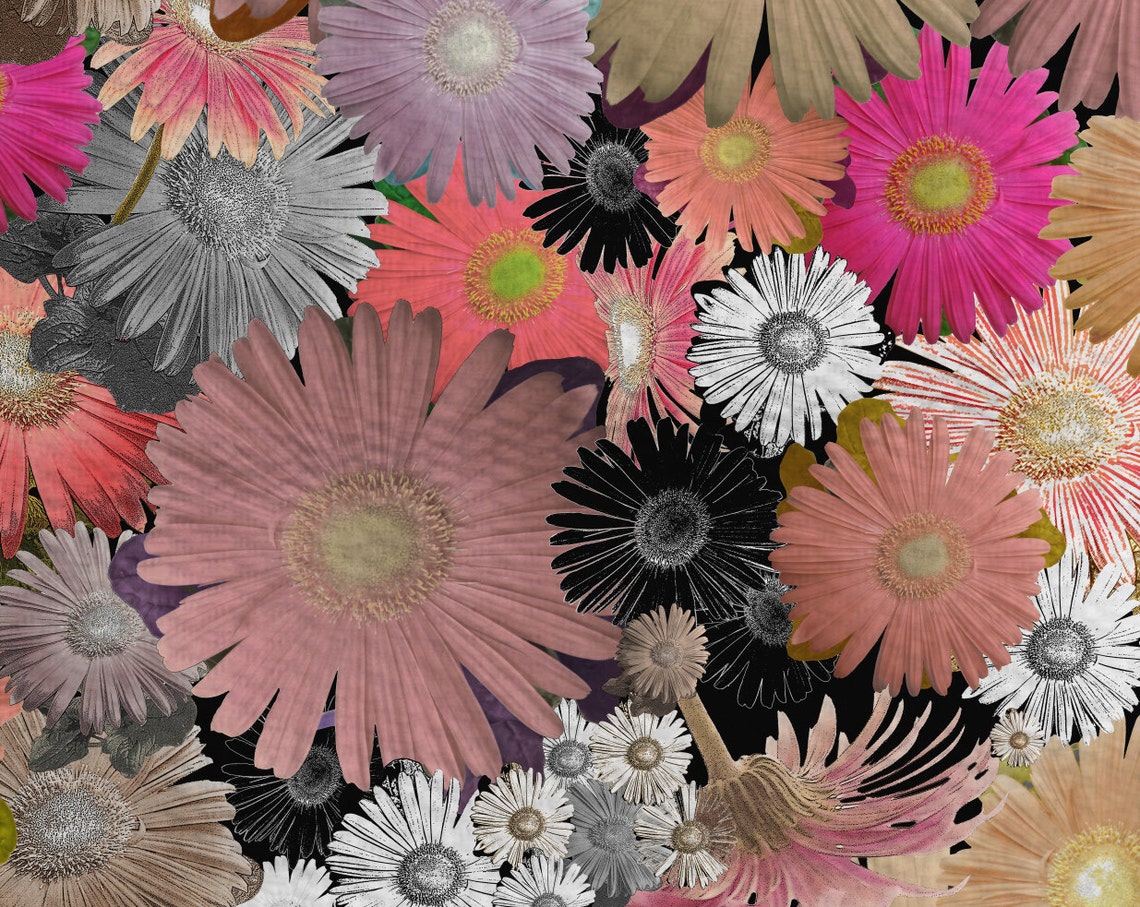 Abstract Colorful Floral Area Rug Flower Rugs Artist Throw Etsy