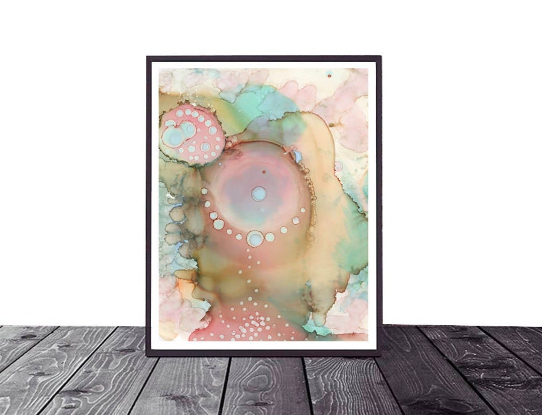 Watercolor Abstract Art Print Download Printable Organic Abstract Art ...
