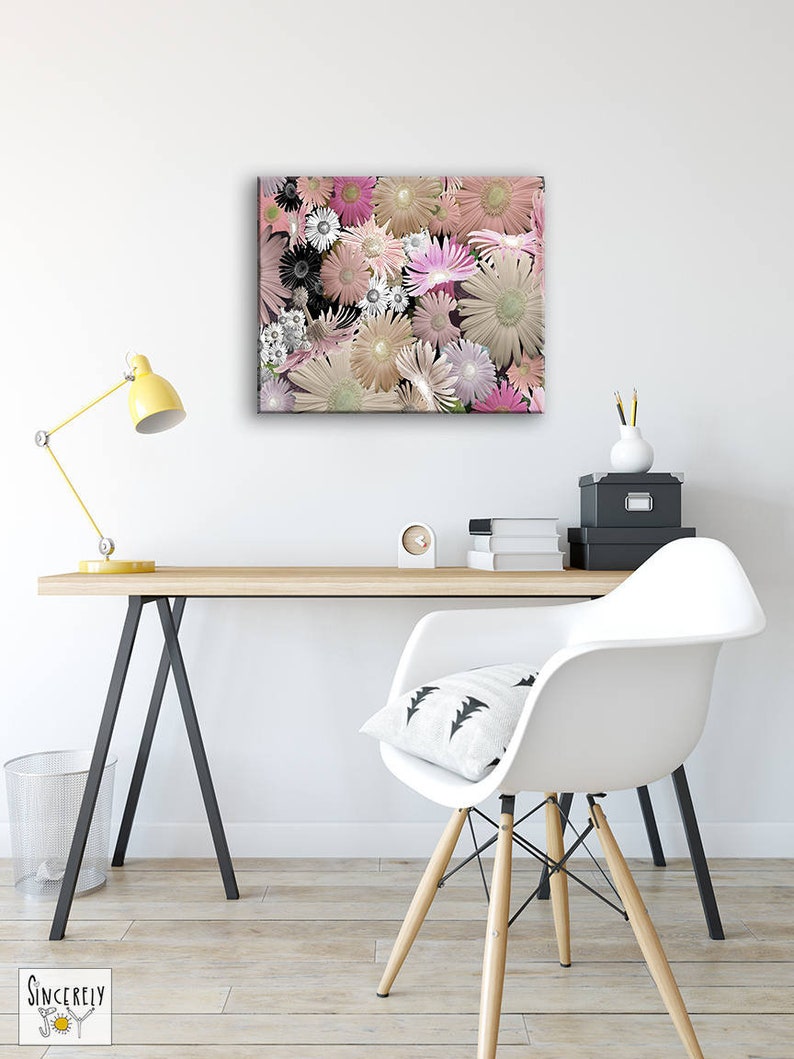 Large Colorful Floral Photo Canvas Prints Large Flowers Digital Photography Large Floral Home Office Wall Hanging Art Prints Design Ideas image 1