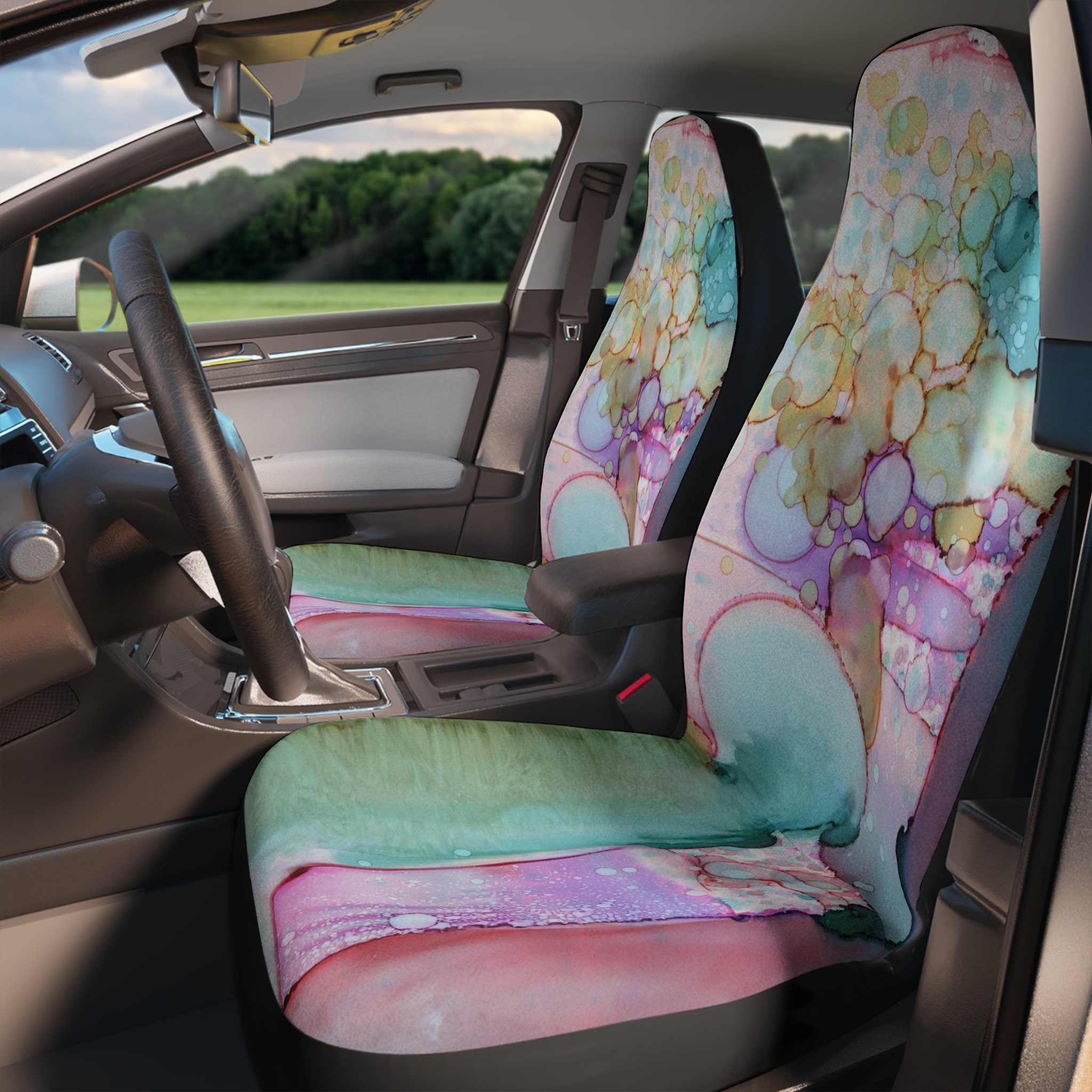 Pzuqiu Hippie Mushroom Car Accessories Back Seat Cover for Women