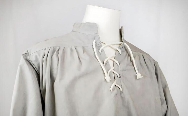 Medieval Viking Tunic, Renaissance Long Sleeve Cotton Linen Men Tunic ...