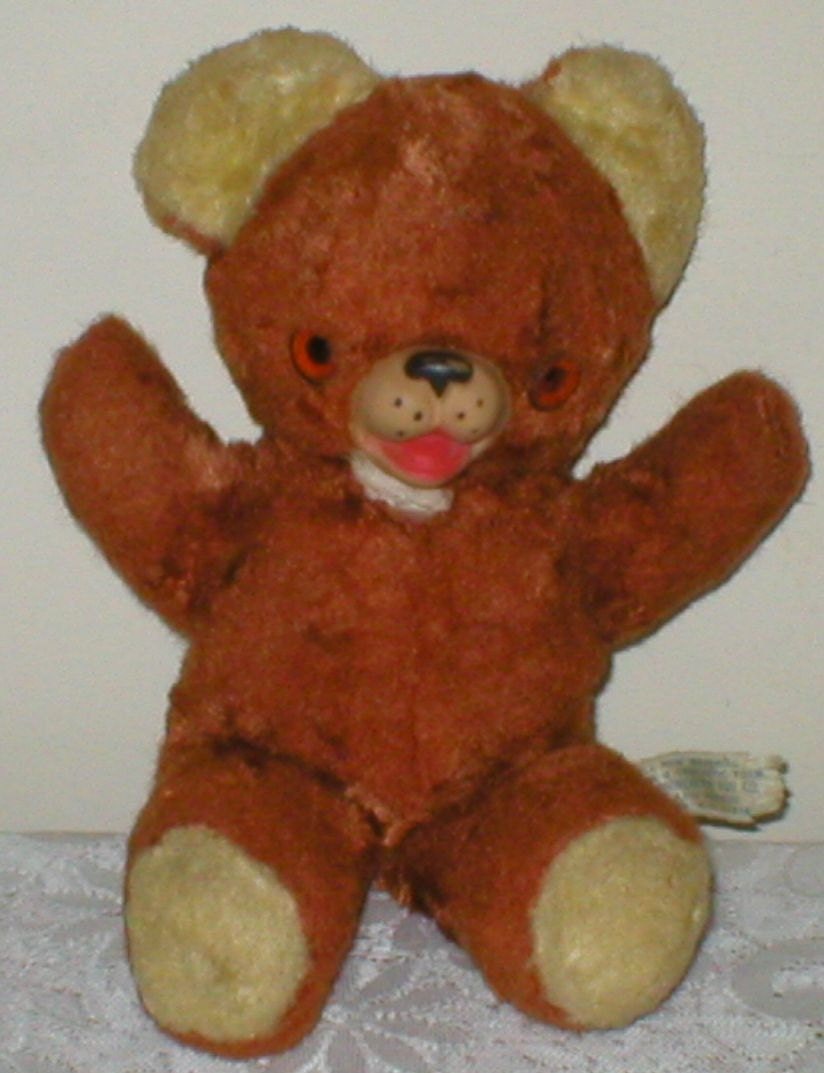 Teddy Bear Plush Musical Windup Toy Vintage 1960s Plays Etsy