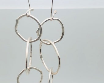 Hoopty Doo Quad Earring - Sterling Silver Dangle