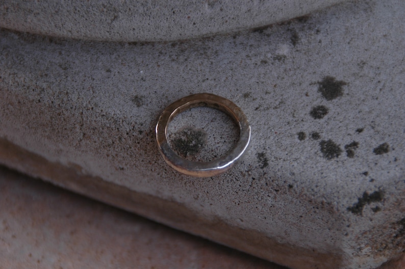 Hand Wedding Ring Stackers Set of 5 Sterling Silver, 14k Gold