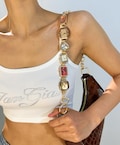 Gold Vintage Watch Bag Chain,11 Colorful Retro Timepieces Handbag Accessory,Stylish Purse Jewelry,Vintage Timepiece Strap,Luxury Gift Idea product logo