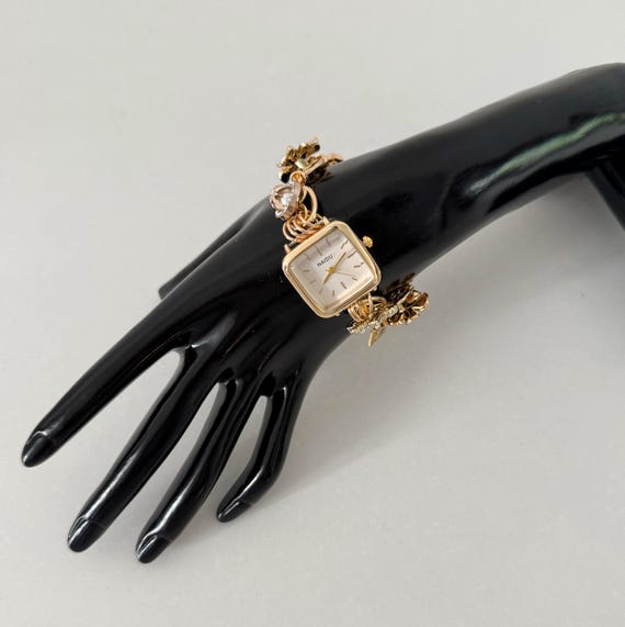 Handmade Vintage Gold Watch Bracelet,elegant Tiger Eye Clock