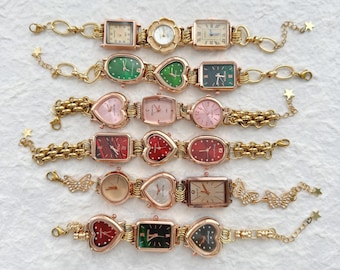 Gold Chain Watch Bracelet,multi-color Timepieces With Unique