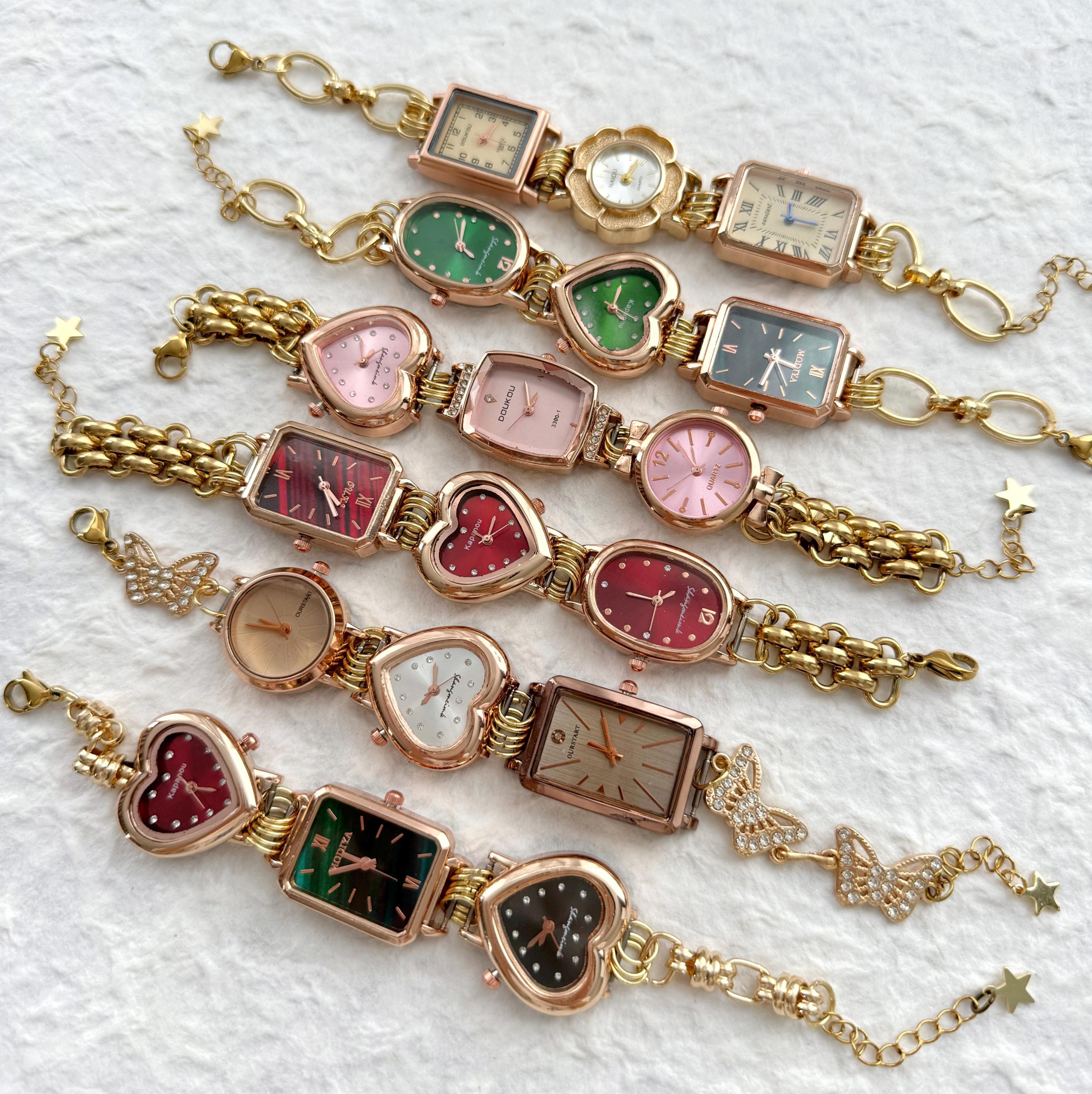 Beautiful chain bracelet vintage watch ❤️‍?❤️‍? Vintage Multi-charm Watch Bracelet, Gold Watch Bracelet  main image 2