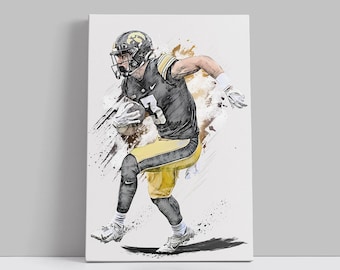 Cooper DeJean Poster University of Iowa Wall Art Print College Football Player Sports Canvas NFL Canvas Print Poster Home Decor H124