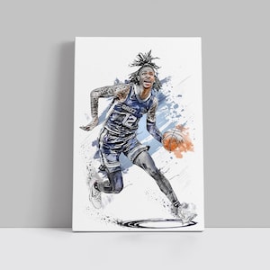 Ja Morant Poster Memphis Grizzlies Wall Art Print Basketball Sports Poster NBA Canvas Print Framed Poster Basketball Poster Home Decor H30