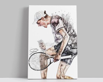 Poster Jannik Sinner Con Autografo - Stampa A4 Lucida, Da Esposizione - Foto 6