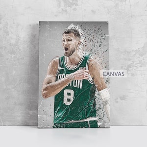Jamal Murray Framed Canvas Print Boston Celtics Poster Basketball Artwork NBA Wall Art Print Home Decor Gift M54 Birthday Gift