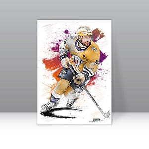 Roman Josi Poster Nashville Predators Wall Art Print Hockey Sports Poster NHL Canvas Print Framed Poster Hockey Poster Home Decor G73