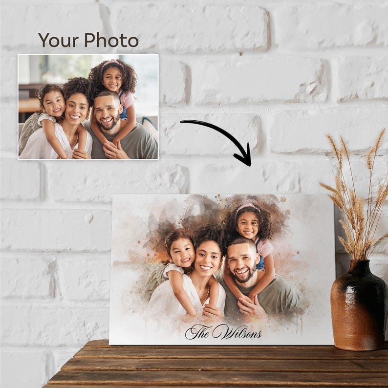 anniversary gift portrait from photo custom watercolor watercolor portrait digital prints custom portrait family portrait painting from photo gift for parents fathers day gift family gifts engagement gift mothers day gift
christmas day fathers day halloween new year mothers day new years memorial ramadan thanksgiving day valentines day living room kitchen dining room bedroom above bed decor hallway bathroom anniversary bachelorette party birthday engagement housewarming wedding