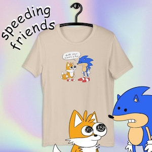 SONIC x SMILING FRIENDS (rasende Freunde!) - Unisex T-Shirt