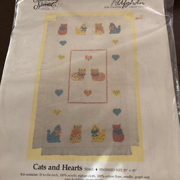 Cross Stitch Afghan Fabric Etsy