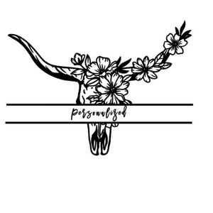 Custom Longhorn Decal
