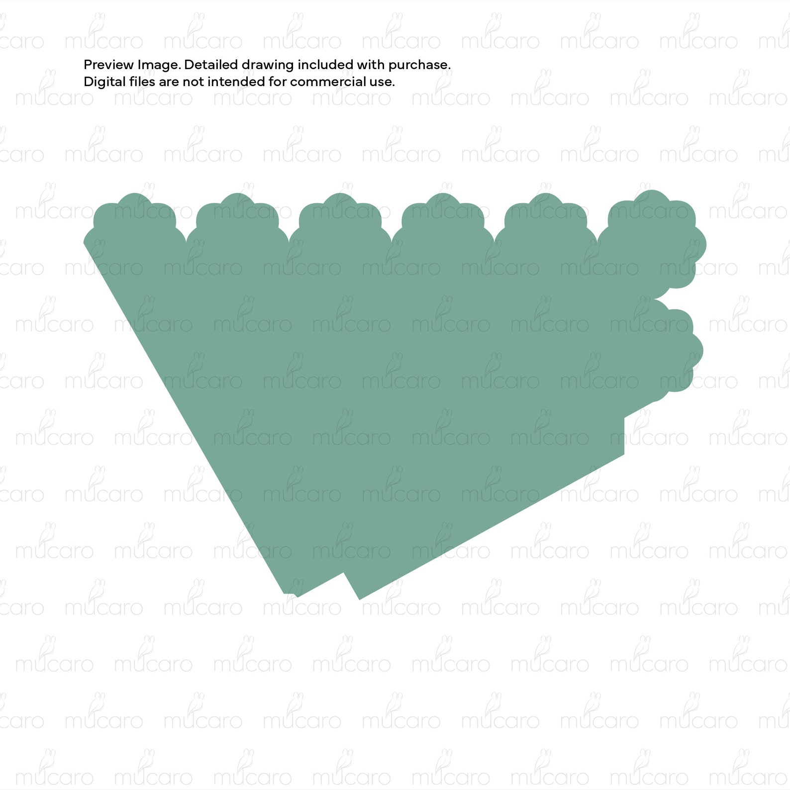 Unique Designer Paper Cone Template for Weddings Confetti Tossing