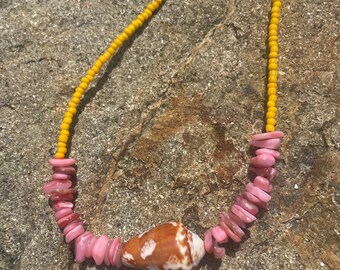 Summer Love Surfer Beaded Necklace