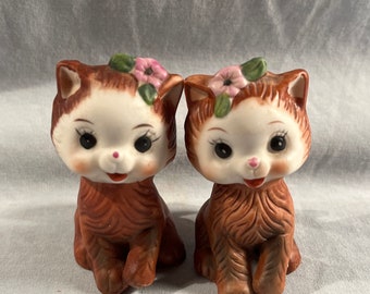 Vintage Kitten Salt and Pepper Shakers, Kitty Cat S&P’s, Purrrfect for Cat Lovers