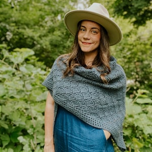 PDF Lace Shawl Knitting Pattern St. Clare Shawl
