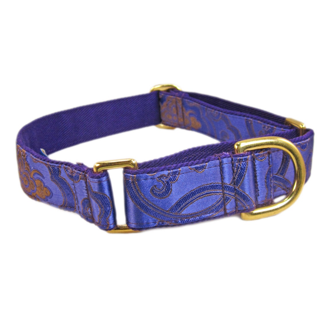Violet Dog Collar. Purple Martingale Collar Made in Any Size Etsy