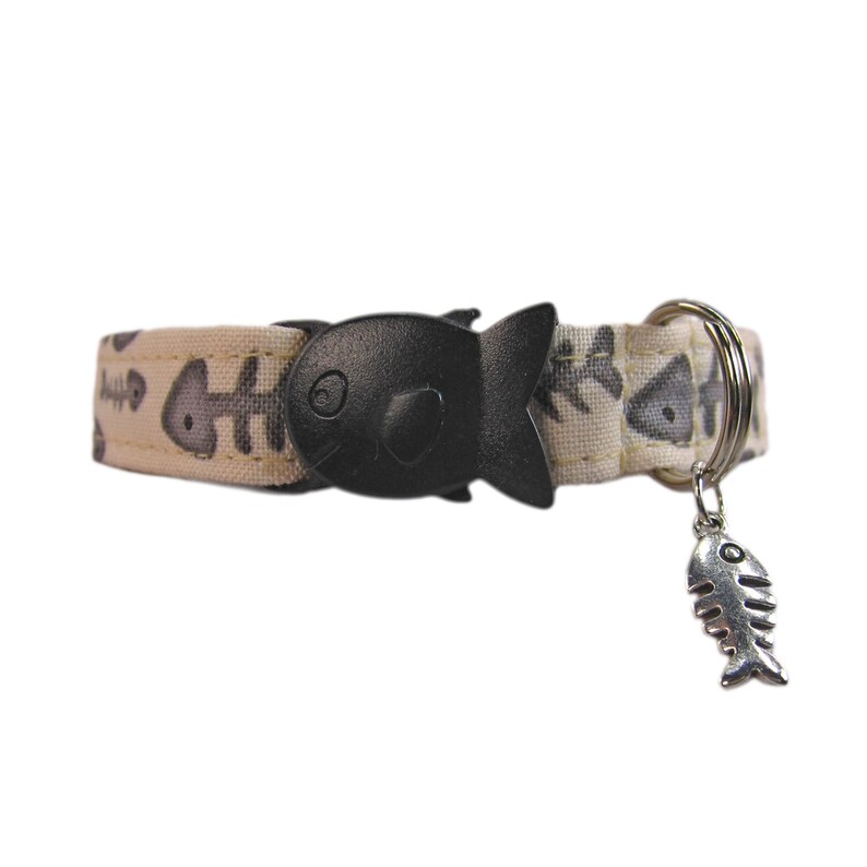 Fish Bones Cat Collar. Breakaway Cat Collar for Kittens and Etsy