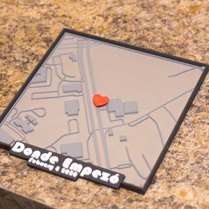 Affichage de l'emplacement sur la carte 3D (un endroit à retenir)