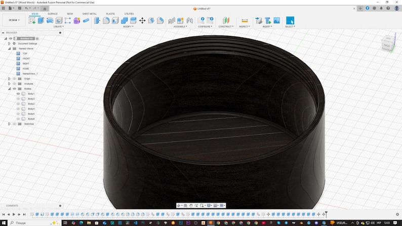 3D Printed Screw-Top Jewelry Box Model (STL File) image 4