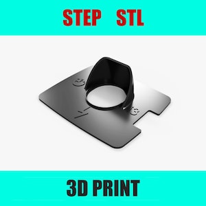 3D Model of Charging Port Cover for BMW i3 V2 | STL File for 3D Printing | Electric Vehicle Accessory